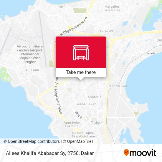 Allees Khalifa Ababacar Sy, 2750 map