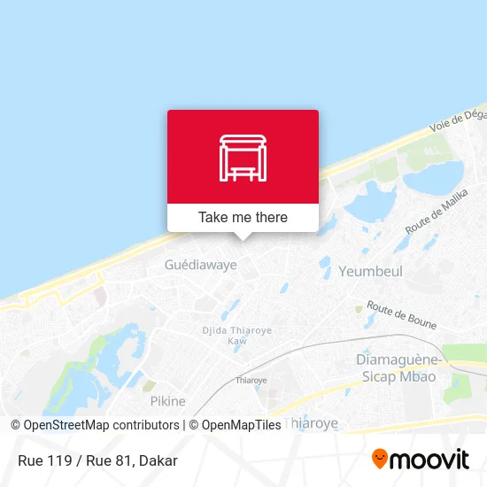 Rue 119 / Rue 81 map