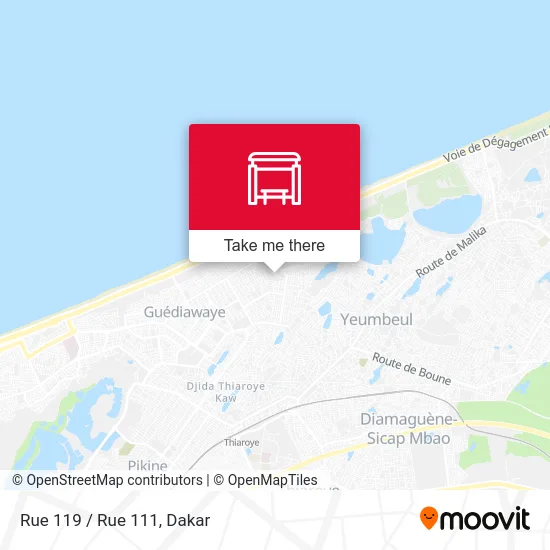 Rue 119 / Rue 111 map