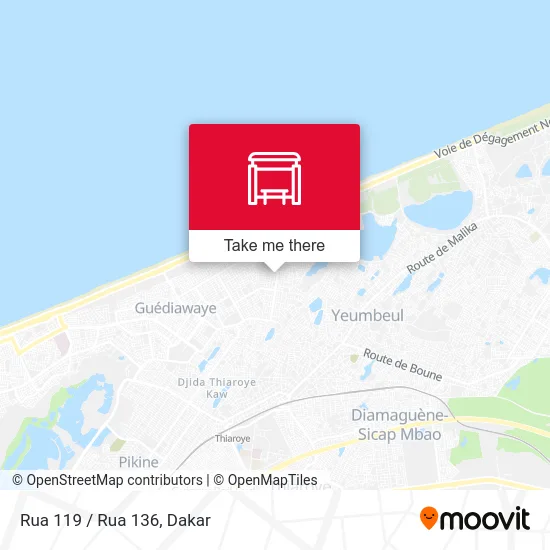 Rua 119 / Rua 136 map