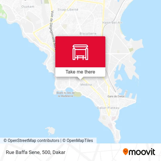 Rue Baffa Sene, 500 map