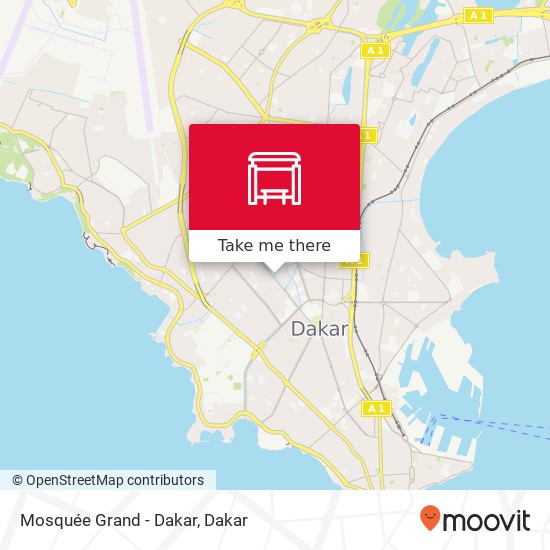 Mosquée Grand - Dakar map