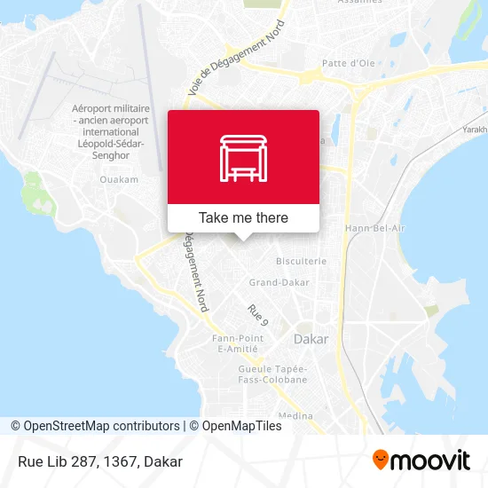 Rue Lib 287, 1367 map