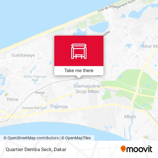 Quartier Demba Seck map