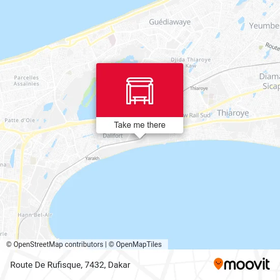 Route De Rufisque, 7432 map
