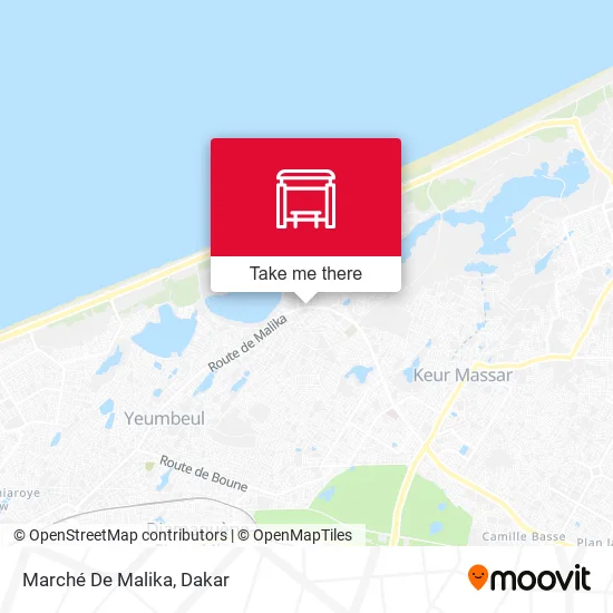 Marché De Malika map