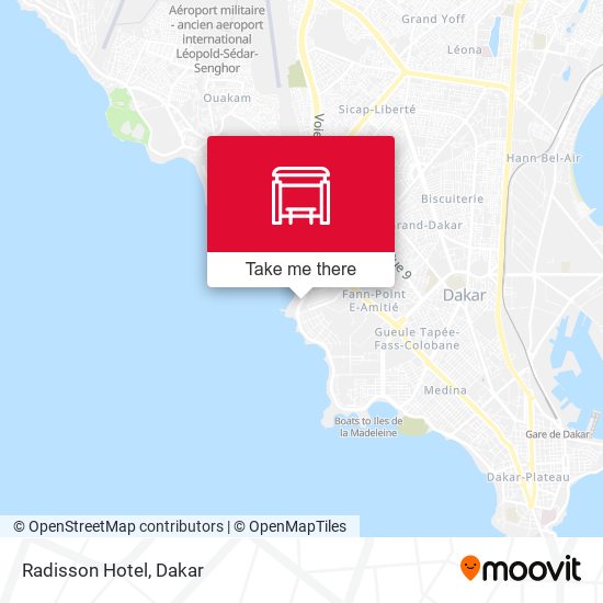 Radisson Hotel map