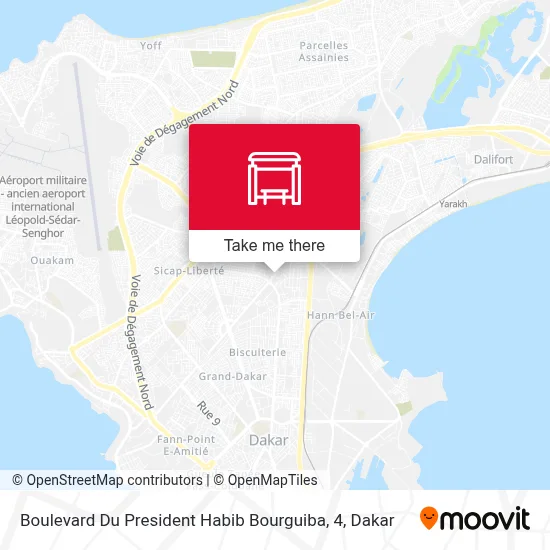 Boulevard Du President Habib Bourguiba, 4 map