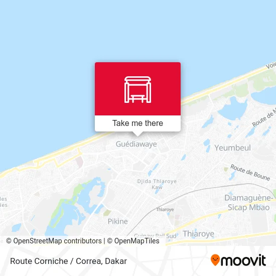 Route Corniche / Correa map