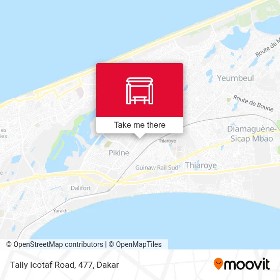 Tally Icotaf Road, 477 map