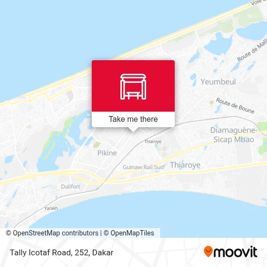Tally Icotaf Road, 252 map
