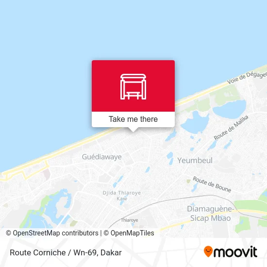 Route Corniche / Wn-69 map
