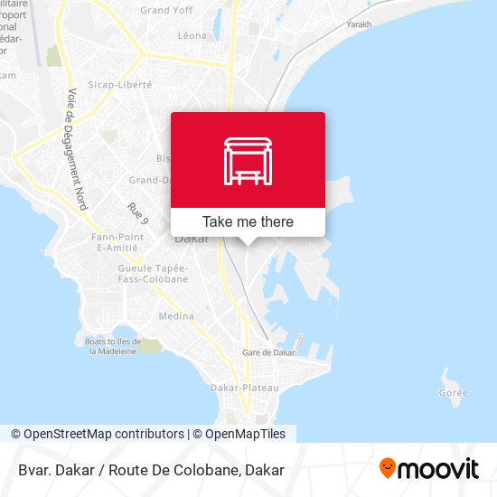 Bvar. Dakar / Route De Colobane map
