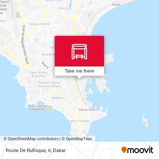 Route De Rufisque, 6 map