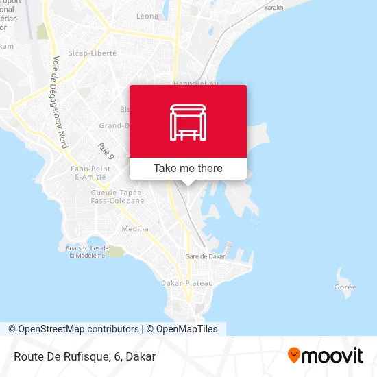 Route De Rufisque, 6 map