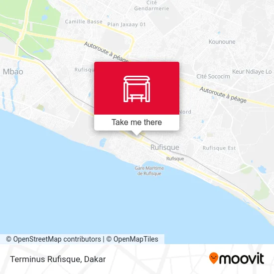 Terminus Rufisque map