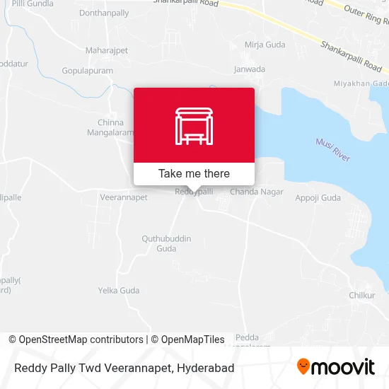 Reddy Pally Twd Veerannapet map