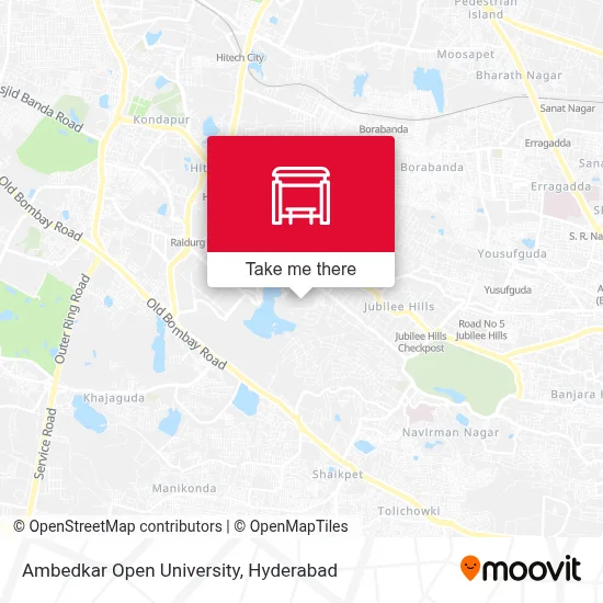 Ambedkar Open University map