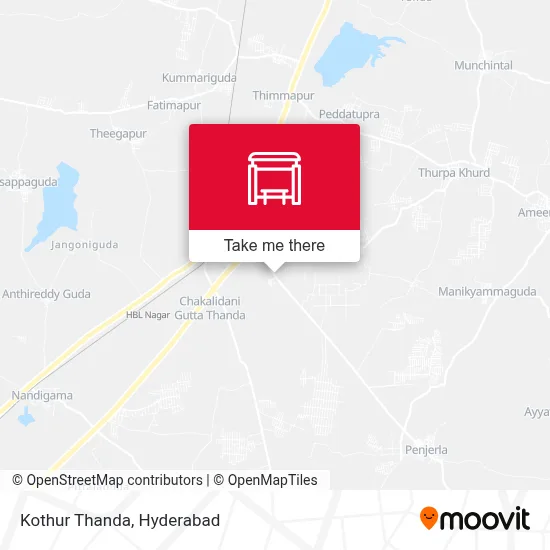 Kothur Thanda map
