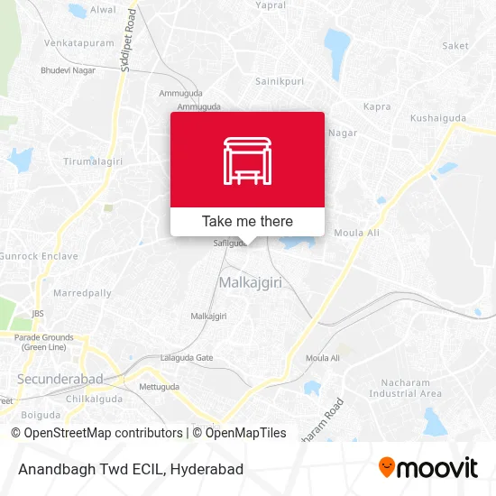 Anandbagh Twd ECIL map