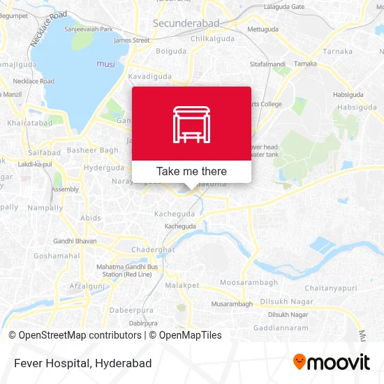 Fever Hospital map