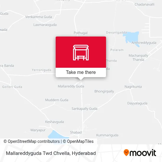 Mallareddyguda Twd Chvella map