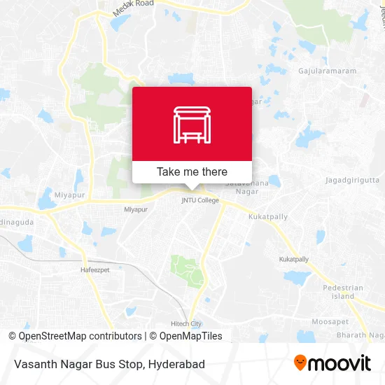 Vasanth Nagar Bus Stop map