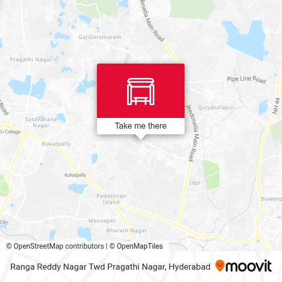 Ranga Reddy Nagar Twd Pragathi Nagar map