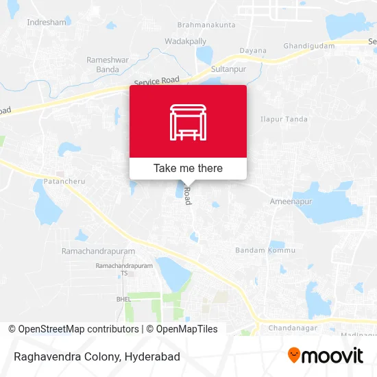 Raghavendra Colony map