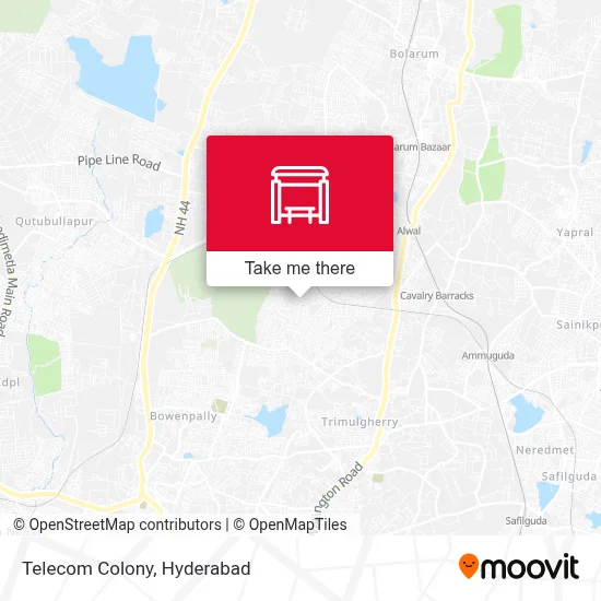 Telecom Colony map
