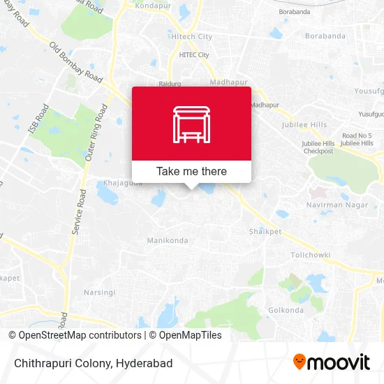 Chithrapuri Colony map