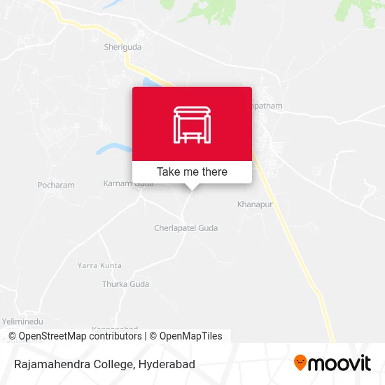 Rajamahendra College map