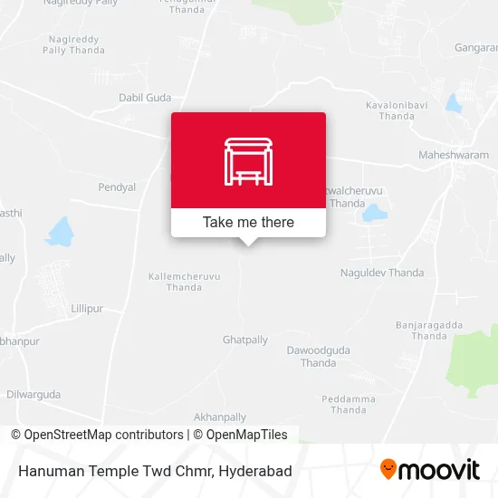 Hanuman Temple Twd Chmr map
