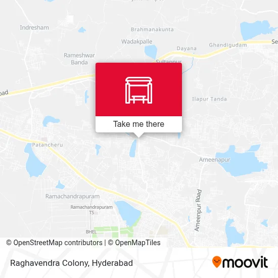 Raghavendra Colony map