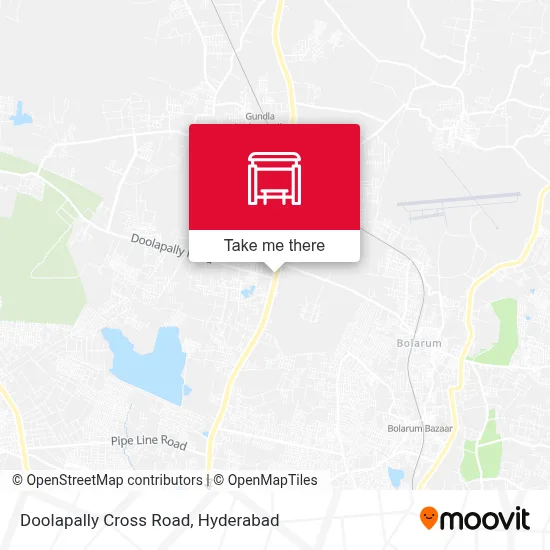 Doolapally Cross Road map