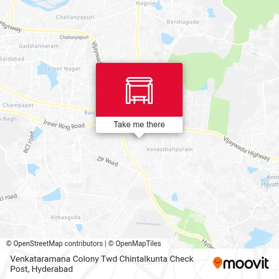 Venkataramana Colony Twd Chintalkunta Check Post map