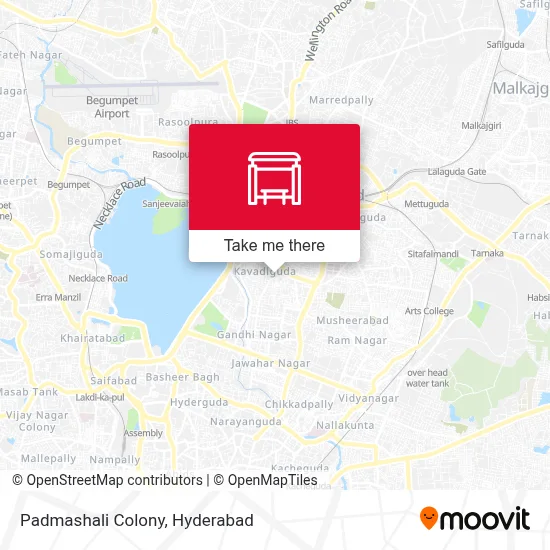 Padmashali Colony map
