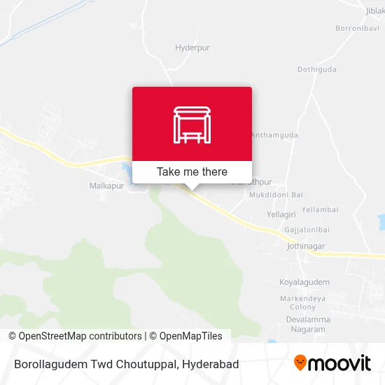Borollagudem Twd Choutuppal map