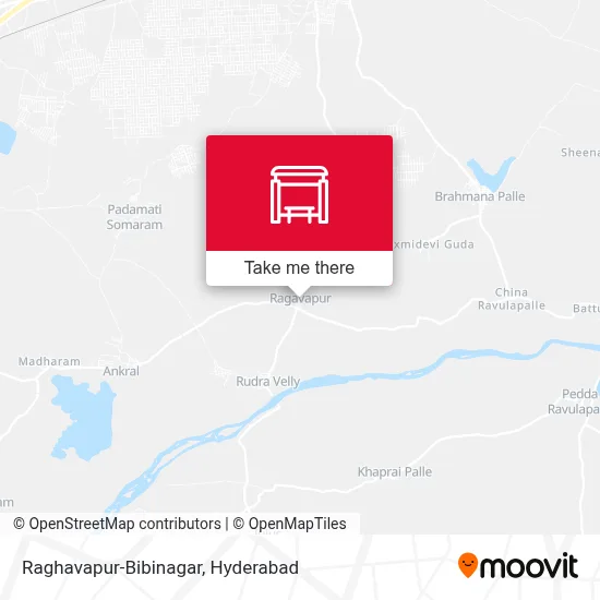 Raghavapur-Bibinagar map