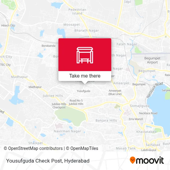Yousufguda Check Post map