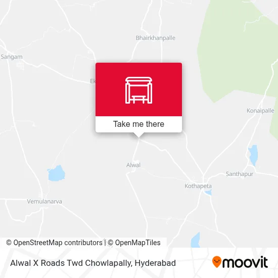 Alwal X Roads Twd Chowlapally map