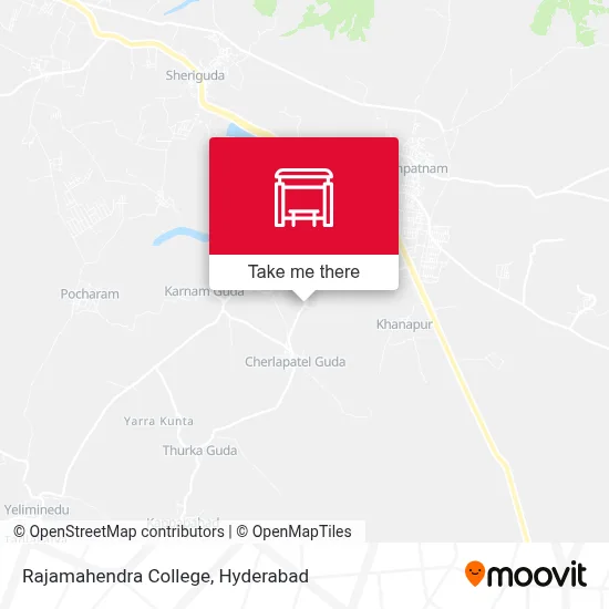 Rajamahendra College map