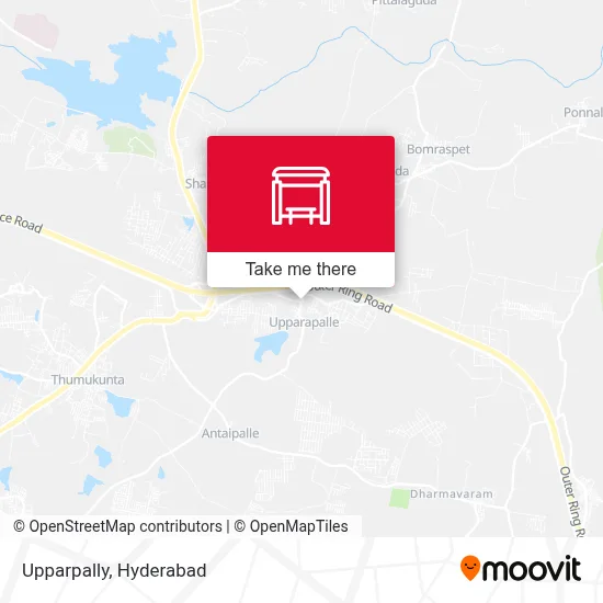 Upparpally map