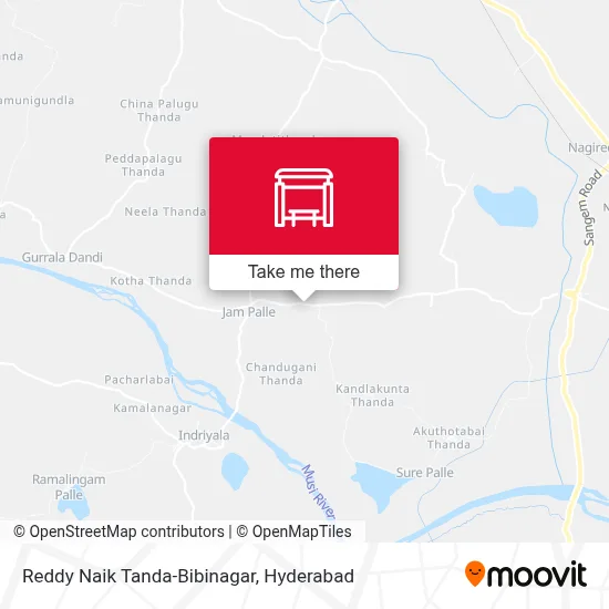 Reddy Naik Tanda-Bibinagar map