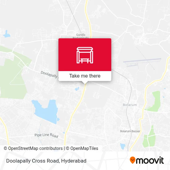 Doolapally Cross Road map