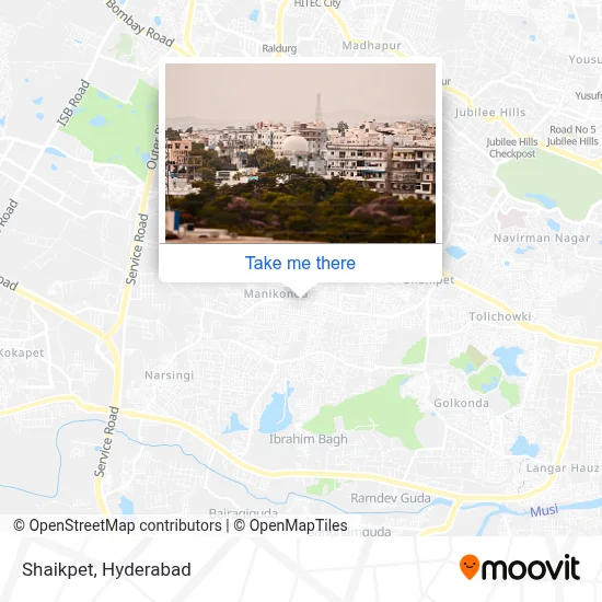 Shaikpet map