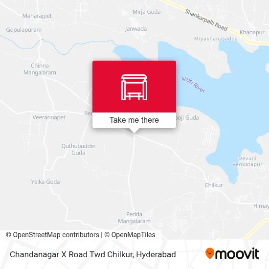 Chandanagar X Road Twd Chilkur map