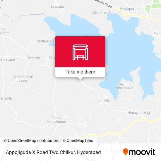 Appojiguda X Road Twd Chilkur map