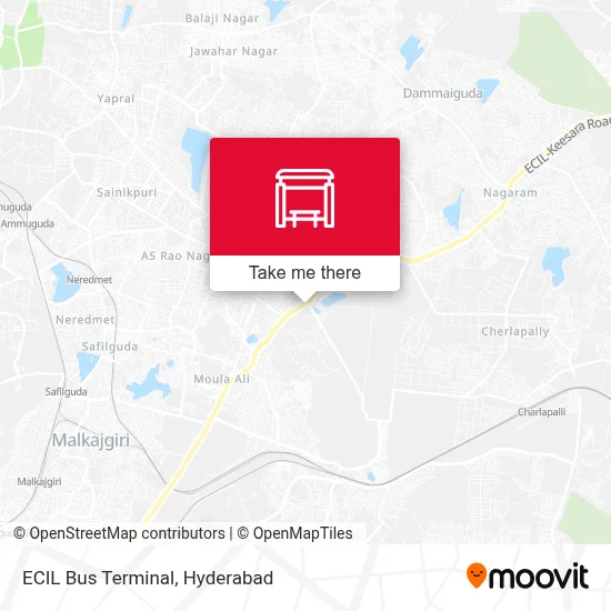 ECIL Bus Terminal map