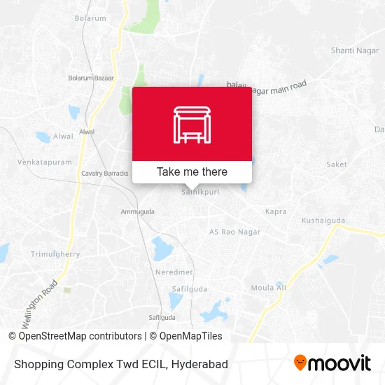 Shopping Complex Twd ECIL map